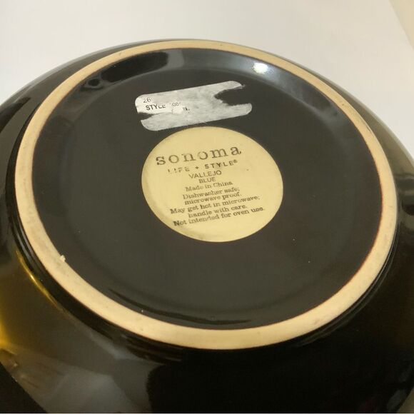 Sonoma LIFE + STYLE VALLEJO BLUE Pasta Vegetable bowl 9” G13 - Picture 4 of 5